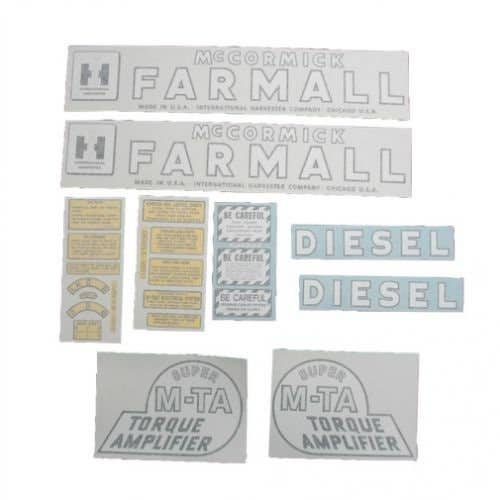 100941 | International Decal Set | Super MTA Diesel | Vinyl | International | Farmall | IH Super M |