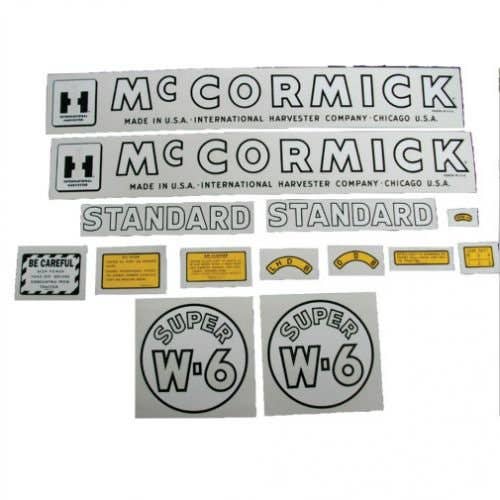 Decal Set Super W6 Mylar fits International Super W6 Decal Set Super W6 Mylar fits International Super W6