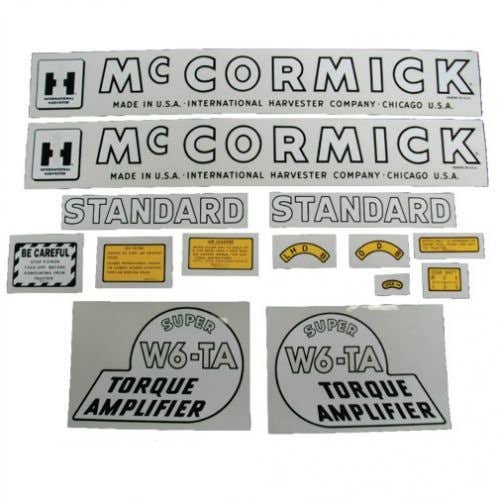 Decal Set Super W6-TA Mylar fits International Super W6 Decal Set Super W6-TA Mylar fits International Super W6