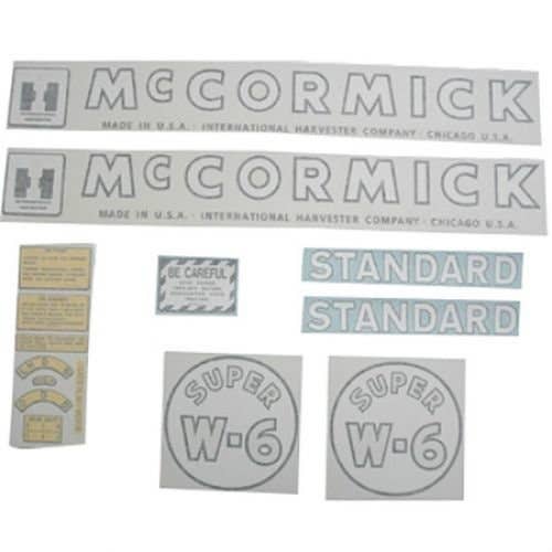 100945 | International Decal Set | Super W6 | Vinyl | International | Farmall | IH Super W6 |
