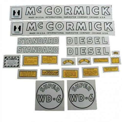 Decal Set Super WD6 Mylar fits International Super W6 Decal Set Super WD6 Mylar fits International Super W6