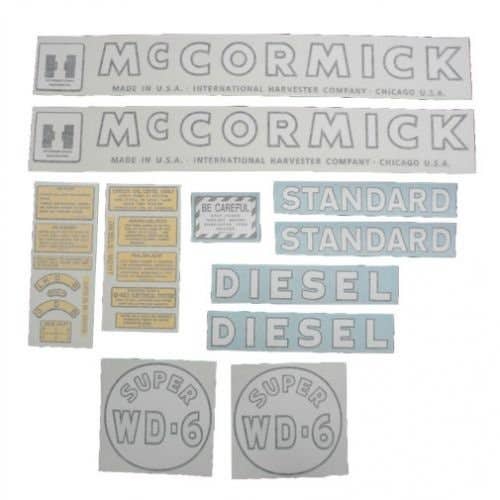 100946 | International Decal Set | Super WD6 | Vinyl | International | Farmall | IH Super W6 |