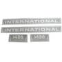 101002 | International Farmall 1486 Hood Decal Set | Black and Chrome | Vinyl | International | Farmall | IH 1486 | 101002 | International Farmall 1486 Hood Decal Set | Black and Chrome | Vinyl | International | Farmall | IH 1486 |