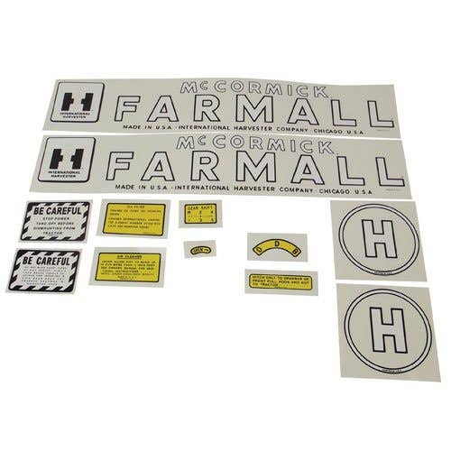 H Decal Set Farmall McCormick Mylar fits International H 353125R97