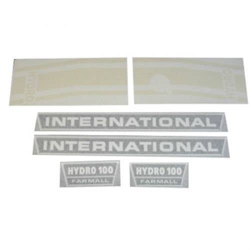 100991 | International Hydro 100 Decal Set | with White Stripes | Vinyl | International | Farmall | IH Hydro 100 |