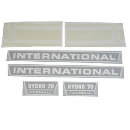 100990 | International Hydro 70 Decal Set | with White Stripes | Vinyl | International | Farmall | IH Hydro 70 |