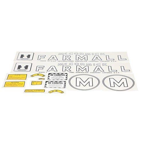 101040 | International M Decal Set - Farmall | McCormick | Mylar | International | Farmall | IH M |