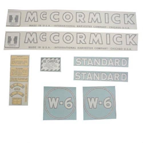 McCormick Decal Set W-6 Standard Vinyl fits International W6 McCormick Decal Set W-6 Standard Vinyl fits International W6