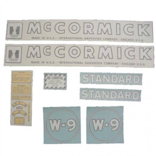 McCormick Decal Set W-9 Standard Vinyl fits International W9 McCormick Decal Set W-9 Standard Vinyl fits International W9