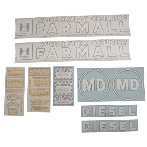McCormick-Deering Farmall Decal Set MD Vinyl fits International M McCormick-Deering Farmall Decal Set MD Vinyl fits International M