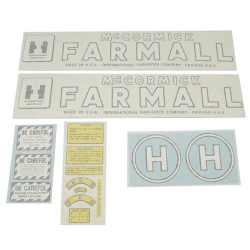 100909 | International McCormick-Deering Farmall Decal Set | H | Vinyl | International | Farmall | IH H |