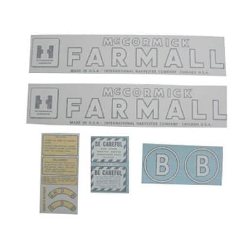 100906 | International McCormick Farmall Decal Set | B | Vinyl | International | Farmall | IH B |