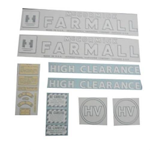McCormick Farmall Decal Set HV Vinyl fits International HV McCormick Farmall Decal Set HV Vinyl fits International HV