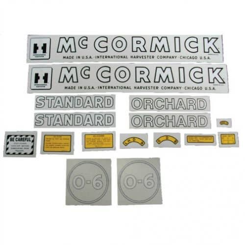 O6 Decal Set McCormick Mylar fits International O6 O6 Decal Set McCormick Mylar fits International O6