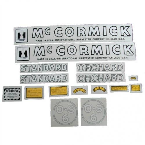 101052 | International OS6 Decal Set | McCormick | Mylar | International | Farmall | IH OS6 |