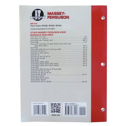 102420 | I&T Shop Manual | Massey Ferguson 3505 3525 3545 |