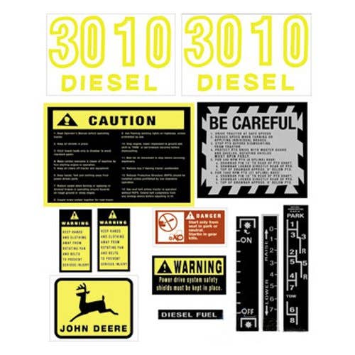 164898 | John Deere 3010 Decal Set | Vinyl | John Deere 3010 |  | JD411S