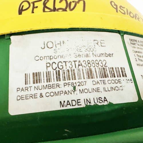 425880 | Starfire 3000 GPS Reciever | John Deere 9510RT |  | PF81207