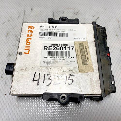 413295 | Implement Gateway Electronic Controller W/Load Center | John Deere 7630 7730 7830 7930 8225R 8245R 8270R 8295R 8295RT 8320R 8320RT 8345R 8345RT |  | RE260117