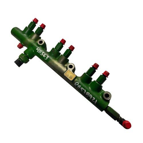 411563 | Fuel Rail | John Deere R4030 T550 W540 W550 7R 210 7R 230 6068 6140R 6150M 6150R 6150RH 6170M 6170R 6190R 6210R 7200R 7210R 7215R 7230R 7250R 7610 7710 7810 |  | RE538921