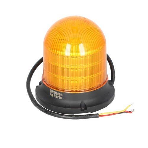 165373 | LED Beacon Light - 6 Function | Fixed Flat Mount | Dome Top |