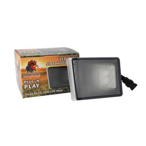 135057 | LED Outer Side Hood Light | 30W | Rectangular | Flood Beam - Left Hand | John Deere 4700 4710 4720 7600 7610 7700 7710 7800 7810 |  | RE151564 | RE39347