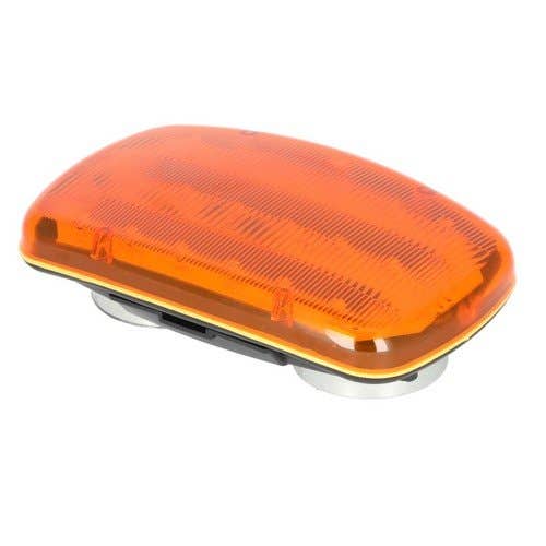 153991 | LED Safety Light - Amber Lens |  4" x 6" | Magnetic Base | Battery Operated |