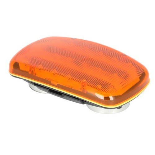 153991 | LED Safety Light - Amber Lens |  4" x 6" | Magnetic Base | Battery Operated |