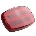 154404 | LED Safety Light - Red Lens | 4" x 6" | Magnetic Base | Battery Operated |