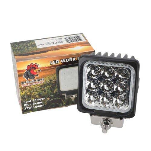 160758 | LED Work Light - 27W | Sprayer | Square | Blue Spot Beam |