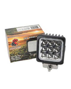 160758 | LED Work Light - 27W | Sprayer | Square | Blue Spot Beam |