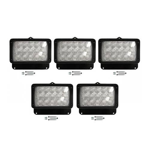 LED Work Light Kit 2 Outer 1 Center & 2 Middle Set of 5 Flood Beam fits Challenger 65D 75C 75D 85C 85D fits Caterpillar 1246832 1246833 1246834 LED Work Light Kit 2 Outer 1 Center & 2 Middle Set of 5 Flood Beam fits Challenger 65D 75C 75D 85C 85D fits Caterpillar 1246832 1246833 1246834