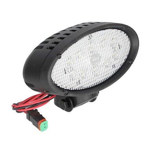 LED Work Light - TYRI 42W Oval Pedestal Mount Flood Beam