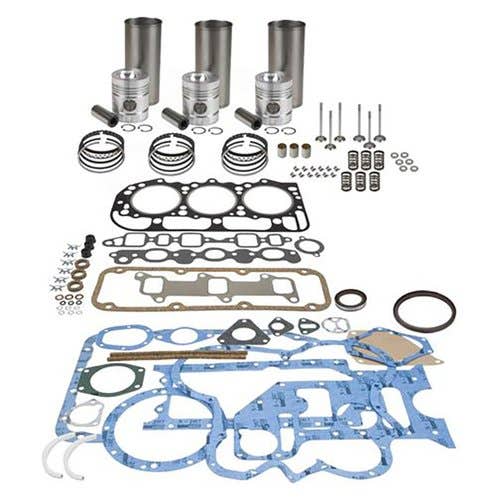 Engine Rebuild Kit with Valve Train - Less Bearings - 45 Degree Valves Lip Type Rear Seal fits Massey Ferguson 20 40 2500 4500 230 235 fits Perkins Engine Rebuild Kit with Valve Train - Less Bearings - 45 Degree Valves Lip Type Rear Seal fits Massey Ferguson 20 40 2500 4500 230 235 fits Perkins