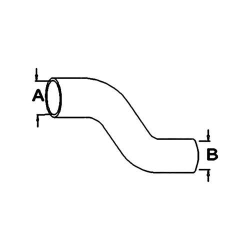 150853 | Lower Radiator Hose | John Deere 7210 7410 7510 |  | R128231