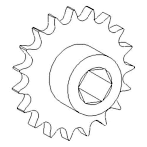 114999 | Lower Tailings Auger Sprocket Assembly | John Deere CTS CTSII 9400 9410 9450 9500 9500 SH 9501 9510 9510 SH 9550 9550 SH 9600 9610 9640 9650 9650 CTS 9660 9660 CTS 9680 |  | AH130572