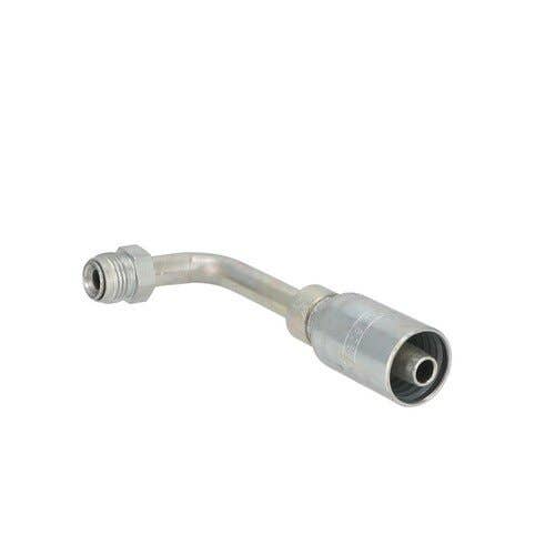 Male Inverted SAE 45° - Swivel - 90° Elbow fits Case BR998060R1 fits Farm-Oyl BR410615 fits Dayco HY06-06MF90T fits Tisco BRHY06-06MF90T 949256