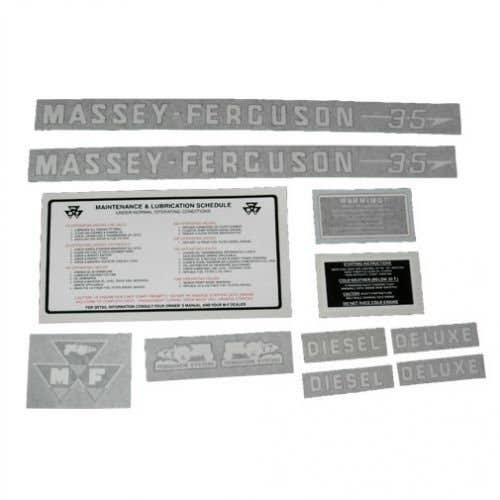 102546 | Massey Ferguson Decal Set | 35 Deluxe Diesel | Vinyl | Massey Ferguson 35 |
