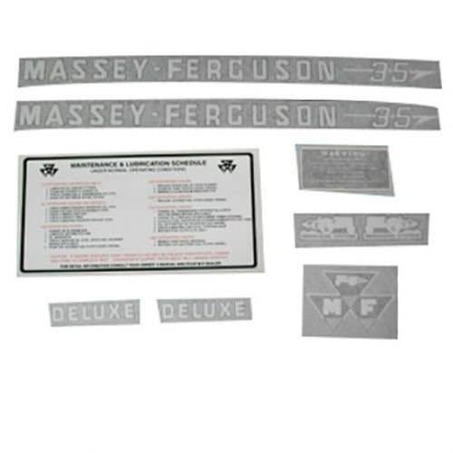 102544 | Massey Ferguson Decal Set | 35 Deluxe | Vinyl | Massey Ferguson 35 |