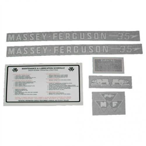 102543 | Massey Ferguson Decal Set | 35 Gas | Vinyl | Massey Ferguson 35 |