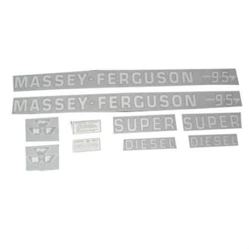 Decal Set 95 Super Diesel Vinyl fits Massey Ferguson 95 Decal Set 95 Super Diesel Vinyl fits Massey Ferguson 95