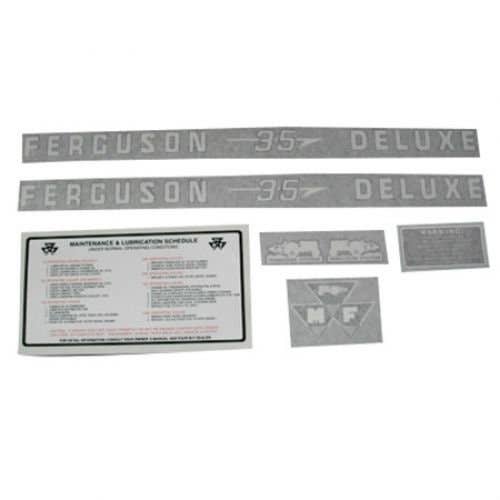 102541 | Massey Ferguson Decal Set | TO35 Deluxe | Vinyl | Massey Ferguson TO35 |