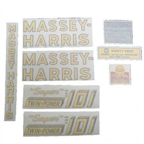 102594 | Massey Harris 101 Super Twin Power Decal Set | Vinyl | Massey Harris 101 |
