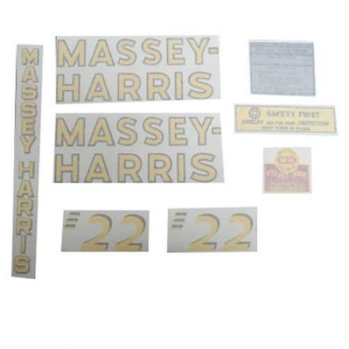 102574 | Massey Harris 22 Decal Set | Vinyl | Massey Harris 22 |
