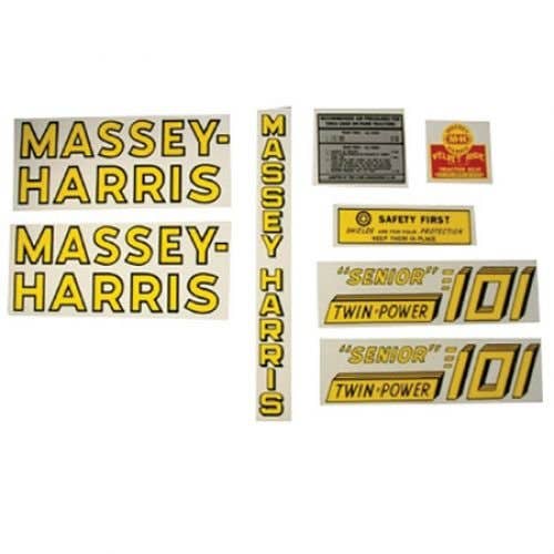 Decal Set 101 Senior Twin Power Mylar fits Massey Harris 101 