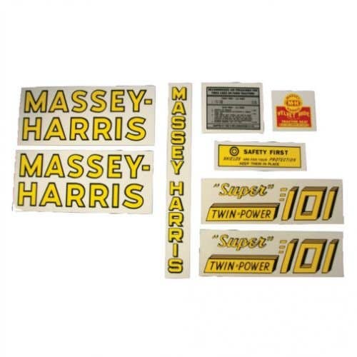 102647 | Massey Harris Decal Set | 101 Super Twin Power | Mylar | Massey Harris 101 |