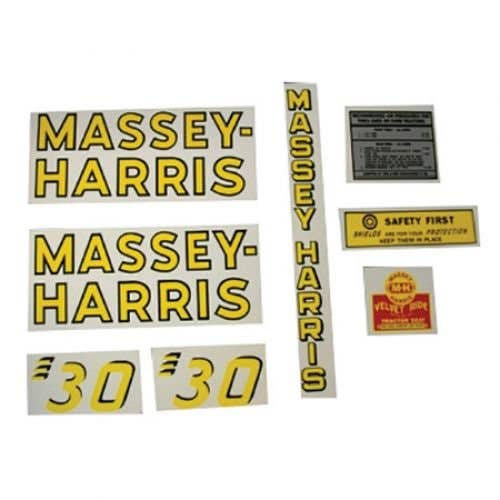 102631 | Massey Harris Decal Set | 30 | Mylar | Massey Harris 30 |