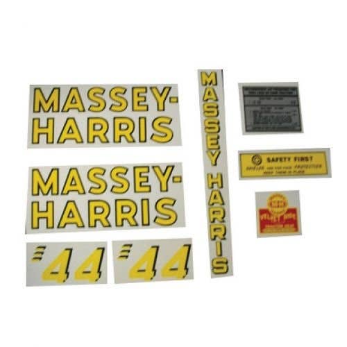 Decal Set 44 Mylar fits Massey Harris 44 