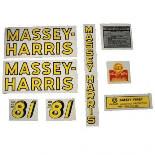 102639 | Massey Harris Decal Set | 81 | Mylar | Massey Harris 81 |