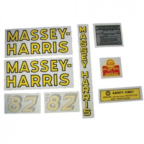 102640 | Massey Harris Decal Set | 82 | Mylar | Massey Harris 82 |